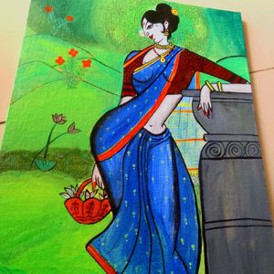 Beautiful Maharashtrian Artwork On Canvas ✅