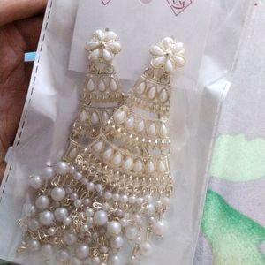 Fashionable White Earrings