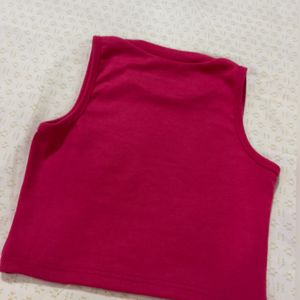 HOT PINK crop Top Women