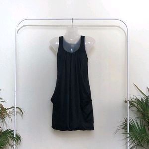 One Piece Black Dress For Casual/Formal