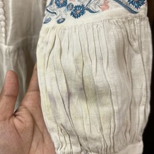 Embroidered White Tunic