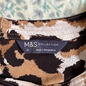 Marks & Spencer Animal Print Top