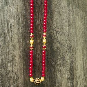 Red Beads Neckpiece