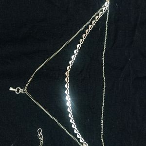 Combo Of Silver Neckchains + Cargo