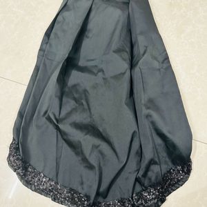 Black High Low Skirt.