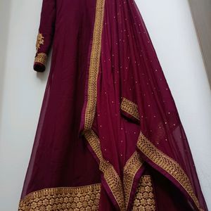 Beautiful Burgundy Anarkali ❤️‍🔥