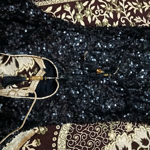 Sequined Black Kurti