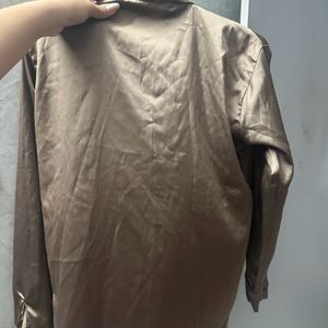 Satin Brown Shirt