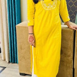 Embroidery Straight Kurta