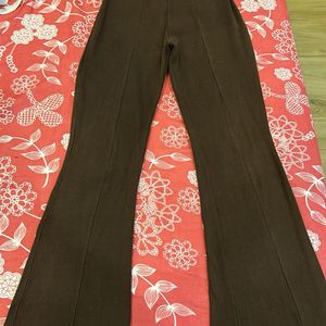 Flared Brown Trousers (xs)