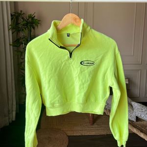 Neon Crop Sweatshirt