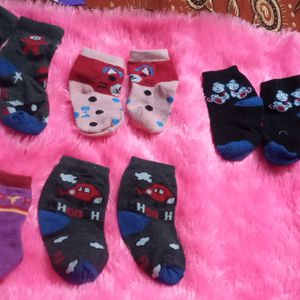 Kids Socks Pack Of 5 & 2 Ankle Sock