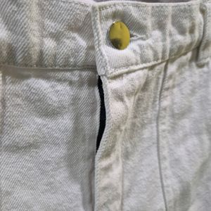 White Cargo Pant