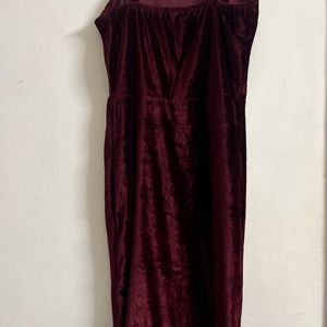 Velvet Body Hugging Dress