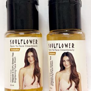 Soulflower Brightening Facewash : VitC & Green Tea