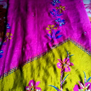 Heavy Satin Silk Saree