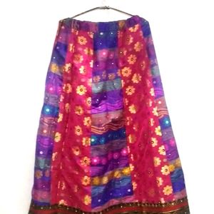 Festive Wear Skirt (Blouse with Shawl Included)