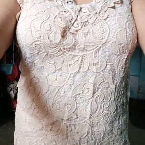 Nude Lace Top