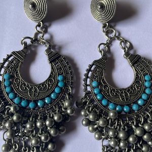 Light Weight Oxidised Jhumkas