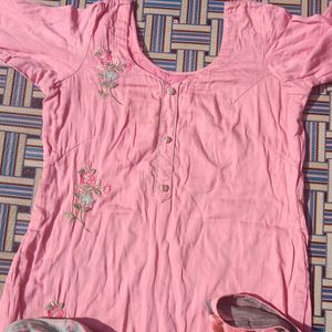 Pink Kurti Set