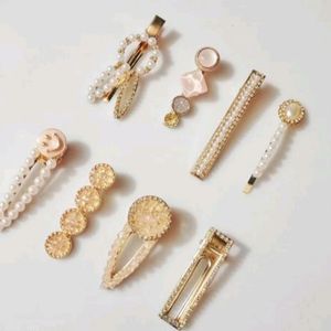 8 Pics Korean Style Hair Clip Set