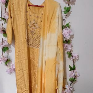 Magam Work Kurta Set Beautiful