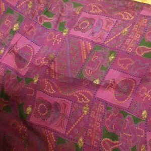 Ethnic Motif Purple Saree