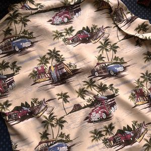 Hawaiian Print Summer Crop Shirt