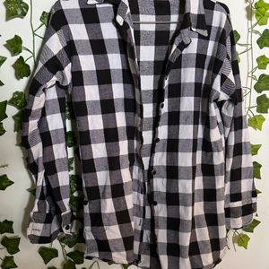 Black and white Plaid t-shirt