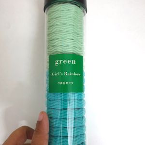 Green Shades Hair Ties