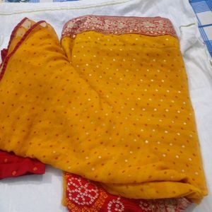 Saree for Women Blouse size 42.