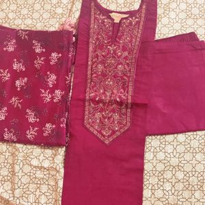 Mahroon Kurta Set