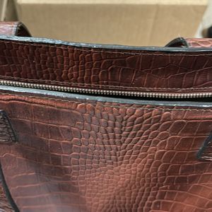 Brown Leather Tote Bag