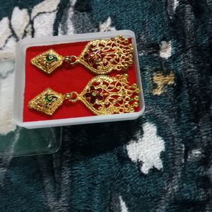 Golden Traditional Earrings..