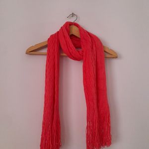 Pink Knitted Scarf (Women's)