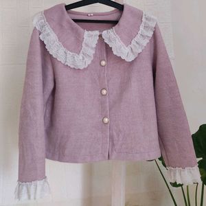 Peter Pan Collar Cardigan