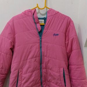 Girls Solid Bomber Jacket