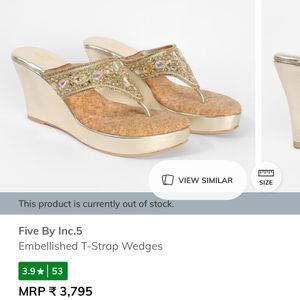 **PRICE DROP** Five By Inc.5 Wedges Size UK4