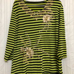 Lime Green Long Sleeve Top