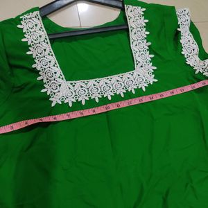 Beautiful Lace Work Kurti