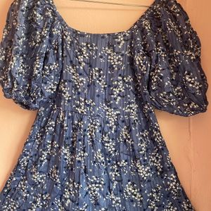 Mango Women's Blue Dress