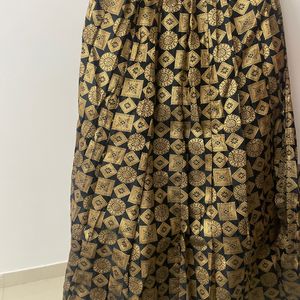 Gold And Black Lehnga Choli