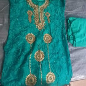 Cotton Hand Embroidery Salwar Kurti