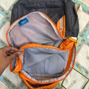 Grey Orange Skybags Bagpack