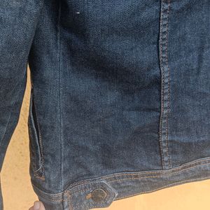 Slim Fit Tailored Indigo Dark Denim Jacket