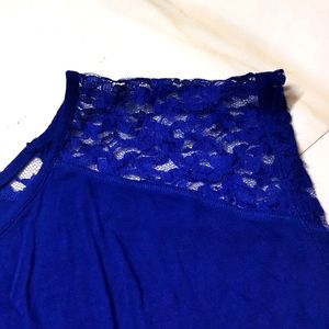 Women M Size Nevy Blue Top