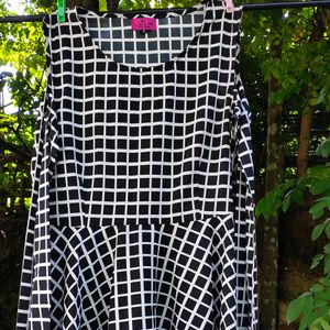 Black and White Checkered Frock