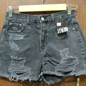 Distressed Denim Shorts For Girls