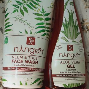 Ningen Face Wash And Aloe Vera Gel