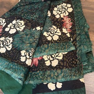 2 Combo Sarees -  Floral& Garden Silk